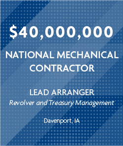 National Mechanical Contractor - Lead Arranger
